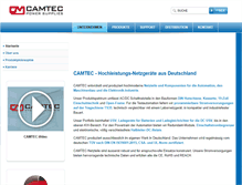 Tablet Screenshot of camtec-netzteile.de